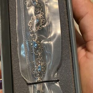 🆕 sterling silver bracelet with stones